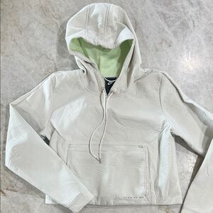 Nike Women's White crop Hoodie